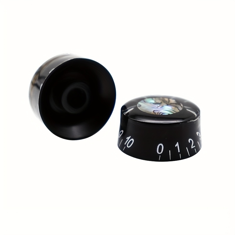 [High-Quality Guitar Knobs] 4pcs High-Quality Black Acrylic Electric Guitar Knobs | Durable Volume & Tone Controls for Les Paul and Bass Guitars