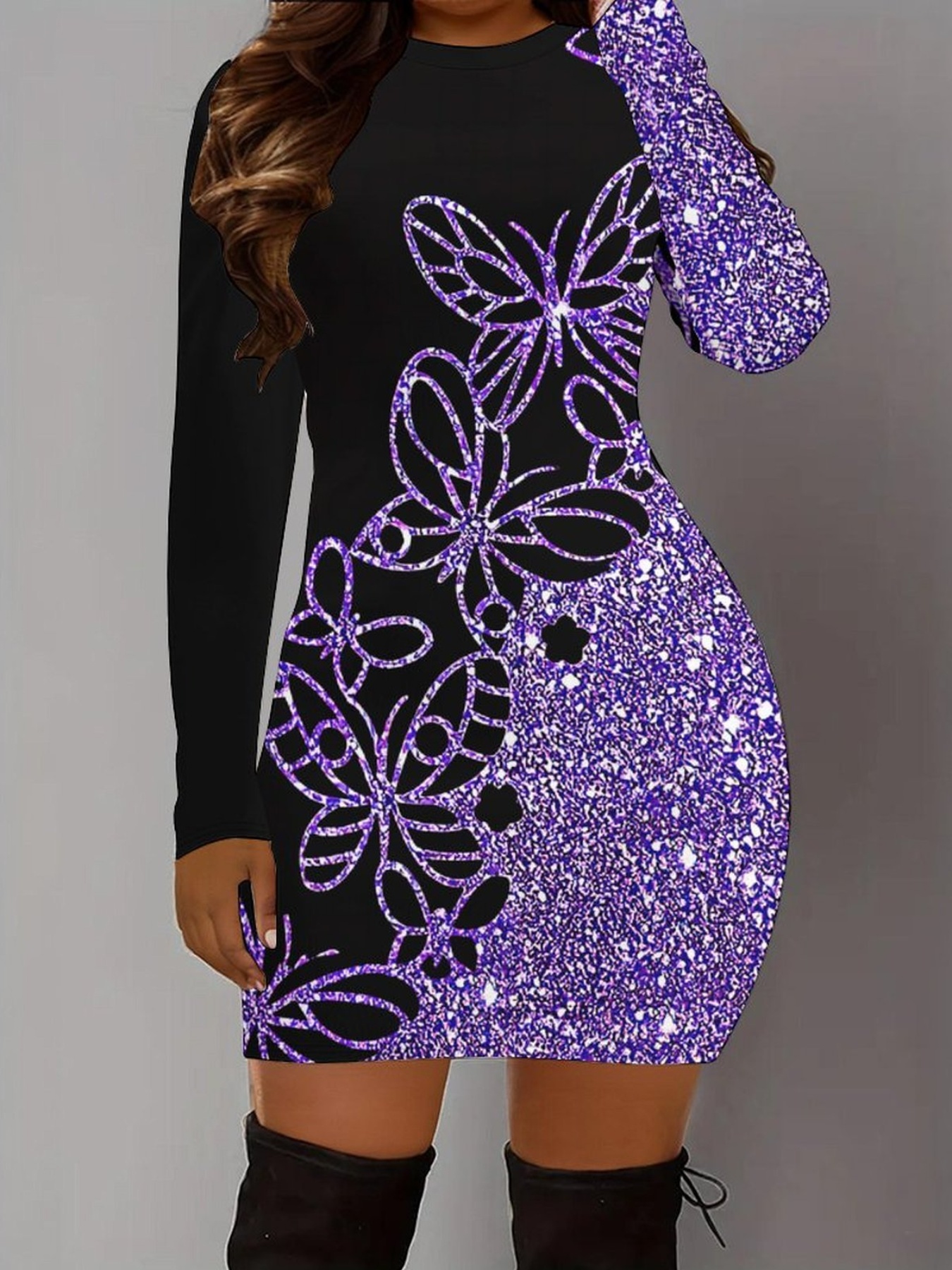 fitted lace wedding dress Amazon.com: Aphratti Women's Long Sleeve Halloween Costume Cosplay Adult  Bodycon Mini Purple Dress,Purple,X-Small : Clothing, Shoes & Jewelry