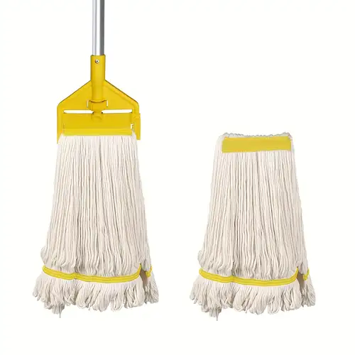 42" Industrial Dust Mop With 2 Pads - Heavy Duty Wet Dry Floor Mop For Hardwood, Tile, Marble
