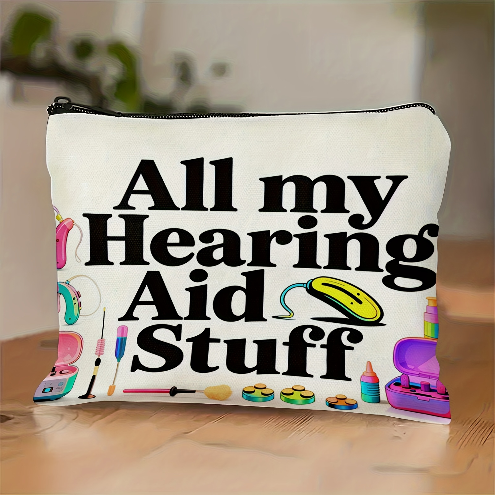 TEMU Portable Makeup Designed For Storing Hearing Aids, Travel And Everyday Use. A Great Gift For Seniors And Who Use Hearing Aids, Suitable For