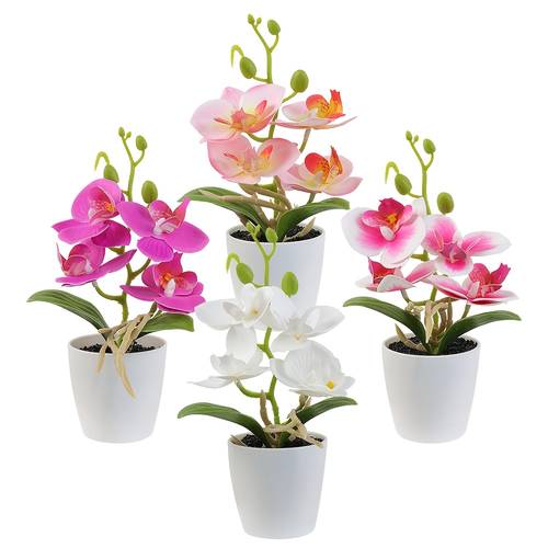 Artikelbild 1 topf künstliche orchidee | kleine tischkeramikvase für zuhause, büro und hochzeitsdeko, für verschiedene feiertage