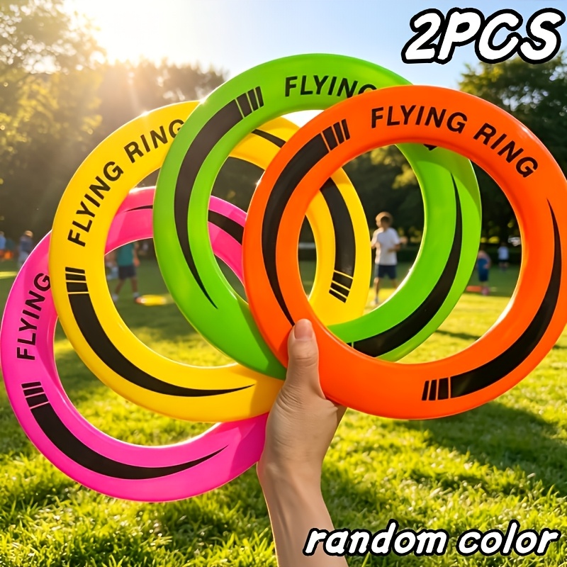 TEMU 2pcs New Portable Hollow Flying Rings (random Colors), Lightweight Round , Outdoor Sports Fitness , Outdoor , Suitable For Competition And , For