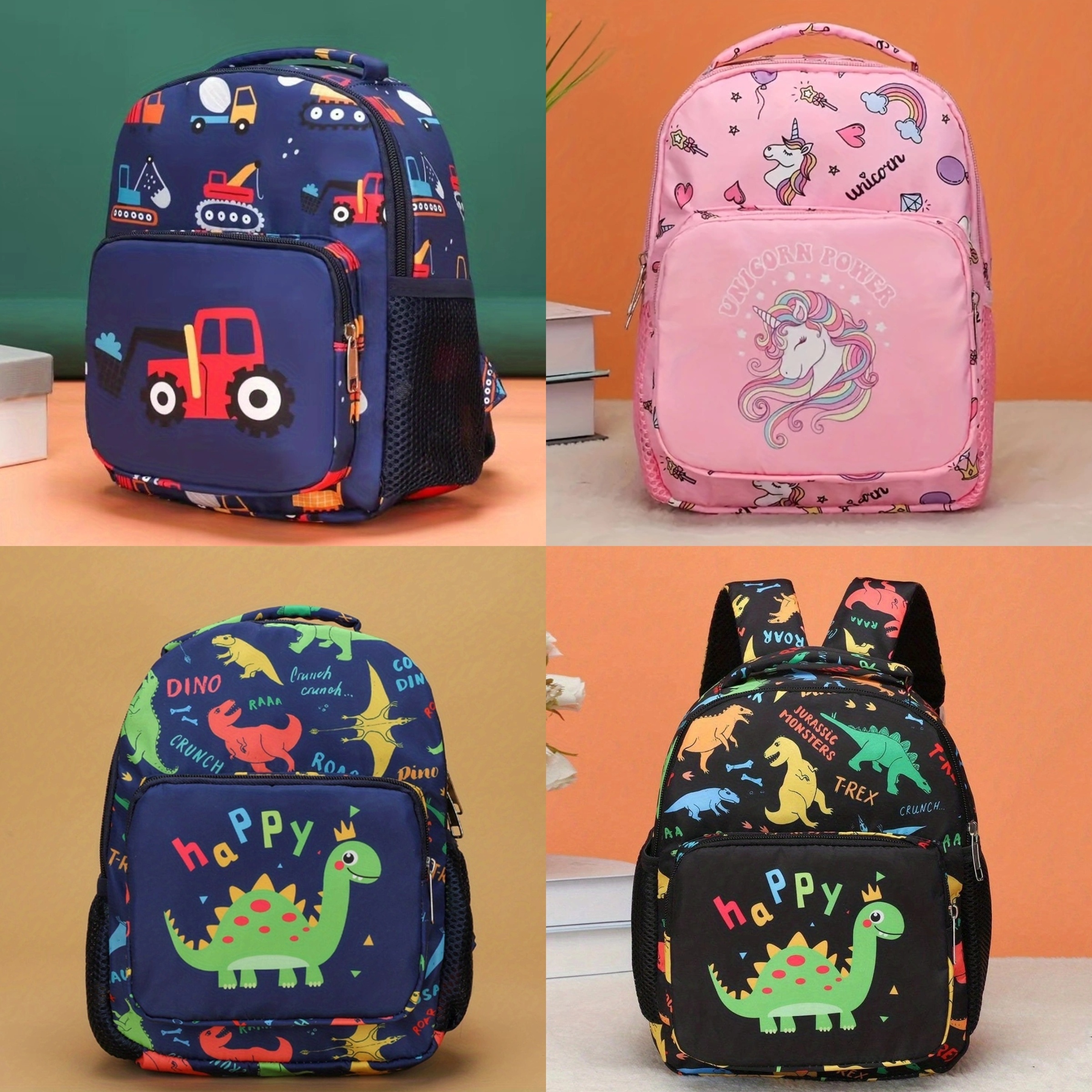 Linda mochila preescolar para niños pequeños, dinosaurio, unicornio,  mochila escolar para niñas y niños, Dinosaurio azul, Mochilas de viaje