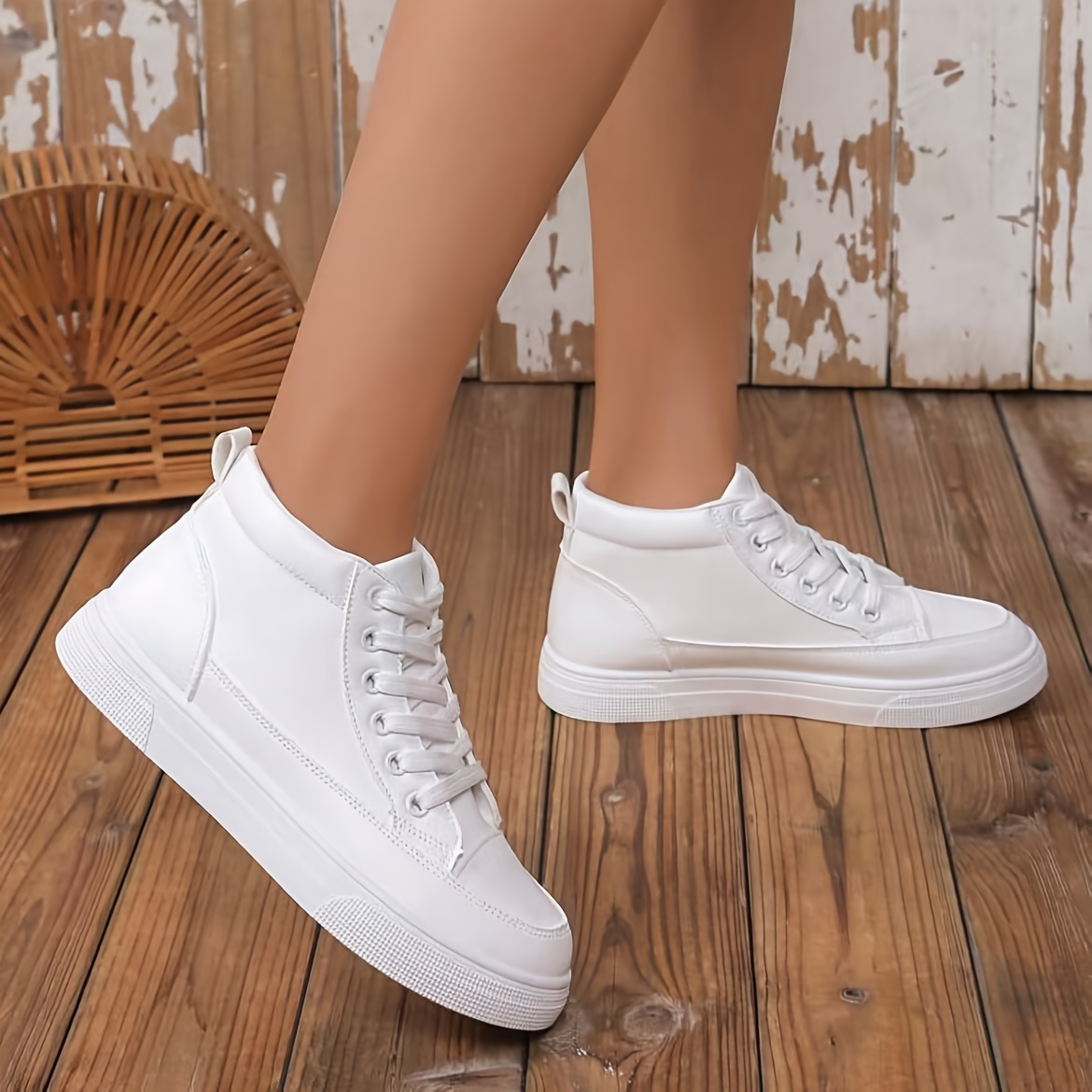 pair womens classic high top sneakers season Temu Germany