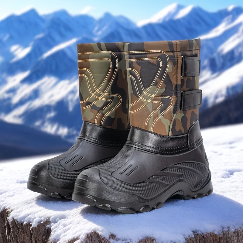 mens lightweight winter snow boots slip non slip cold - Temu display picture 1