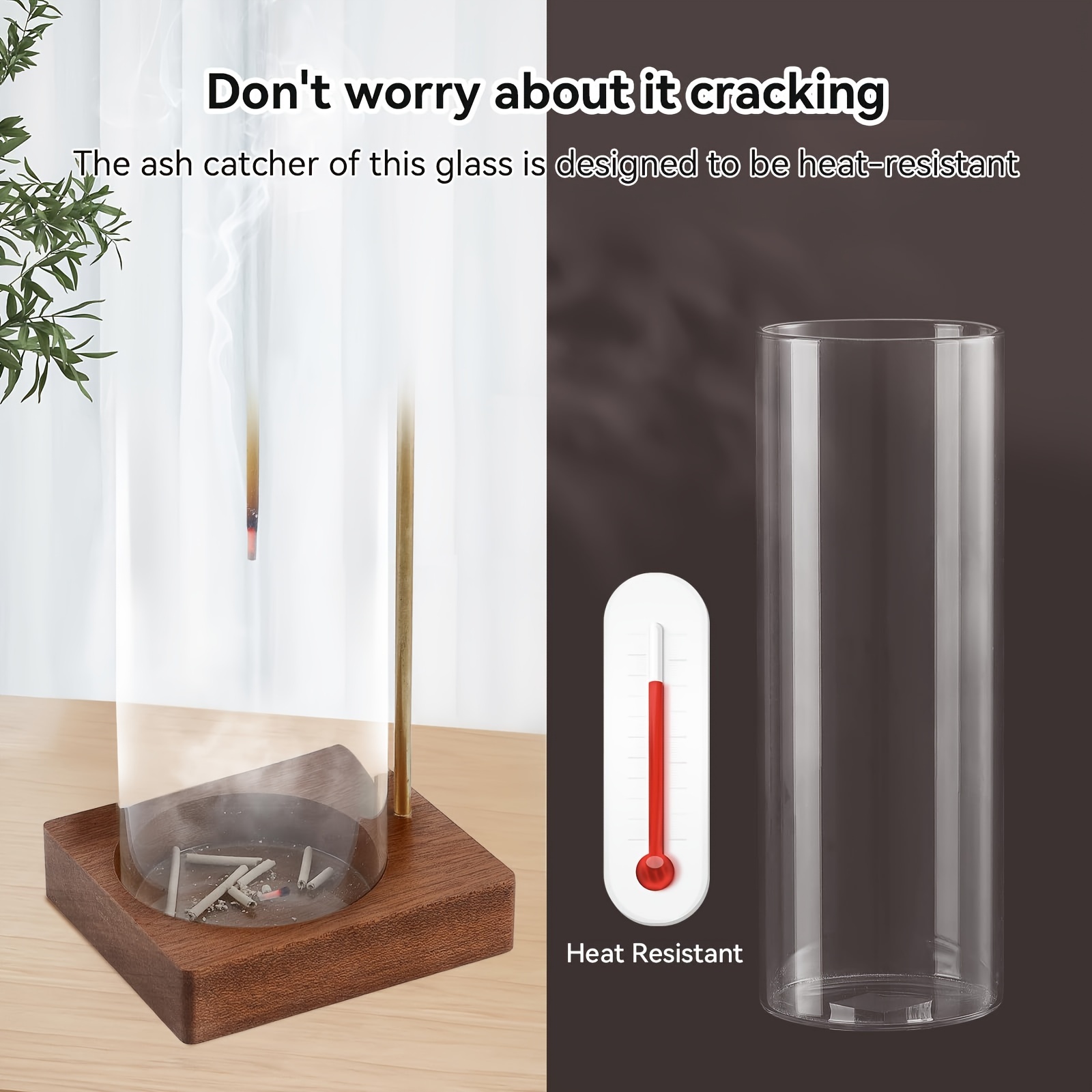 incense holder detachable glass perfect - Temu