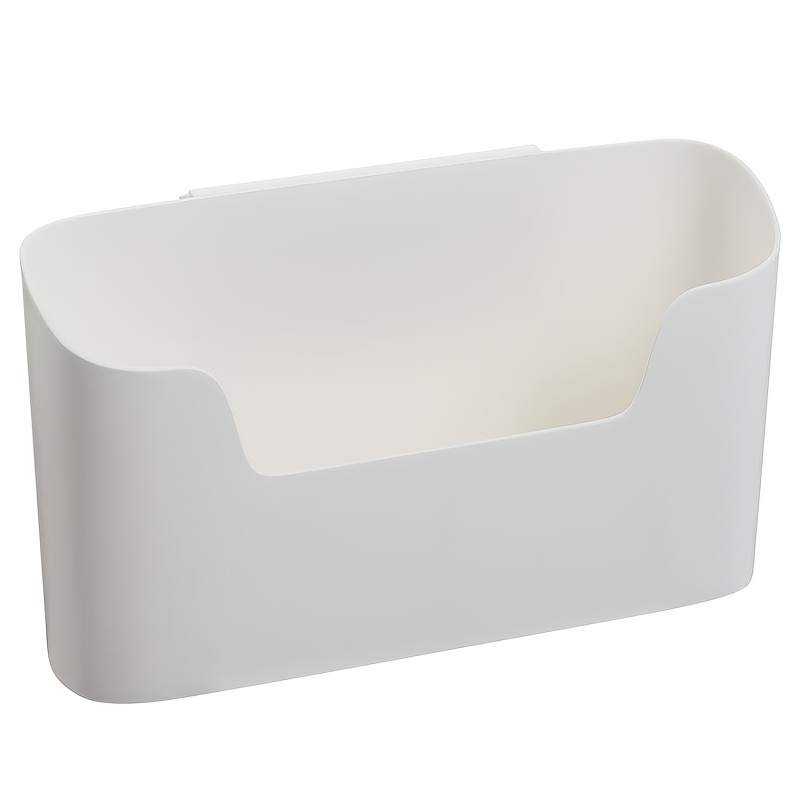 TEMU 【壁掛け式】便利棚、プラスチック袋や収納バッグ用キャビネットフック、オフィスやキッチンに最適、簡単設置 ドリル不要 壁掛け - 多機能バスルーム必需品、メイク道具などラック - クスタイル（窓付き）