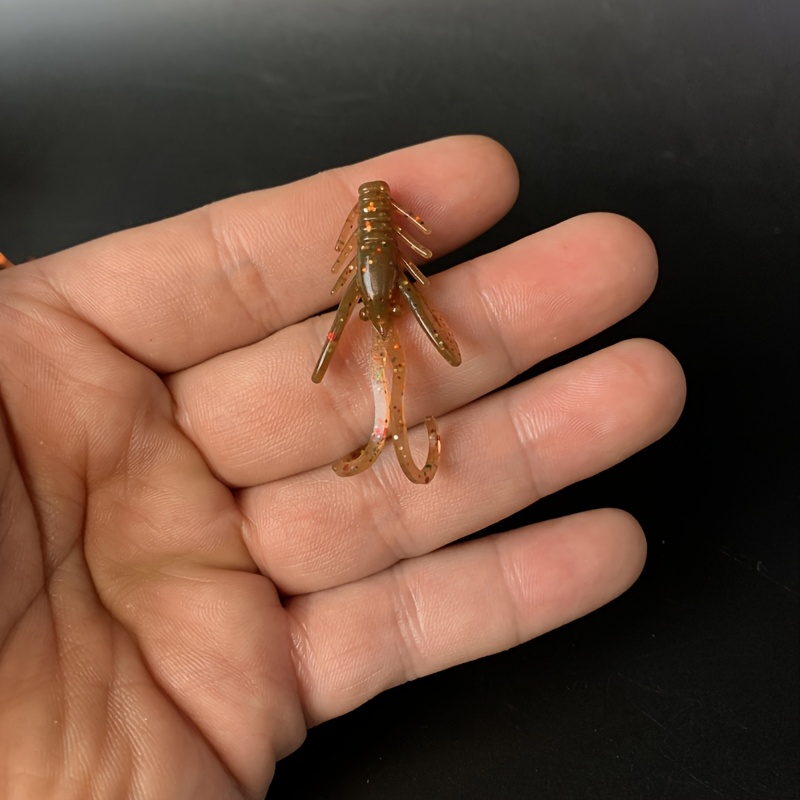 E-shop 20 Stk. 5 cm/1,97 Zoll 0,8 g 0,028 oz 6 Farben sinkender -Köder, Dance-Shrimp, Black Pit , Barsch, Meeresangeln, Spezialköder für starke