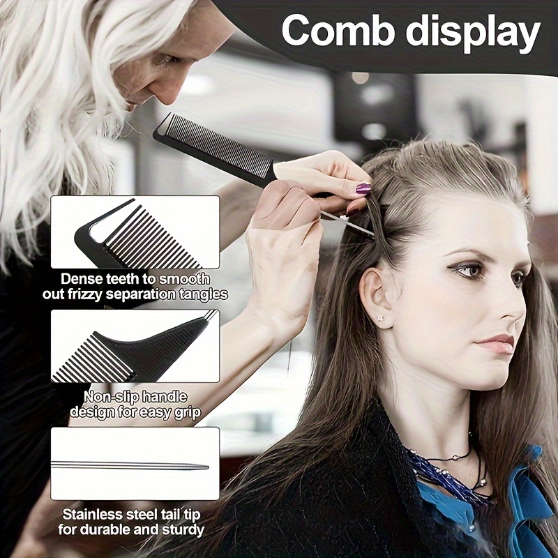 a set of 3 for edge brushes and combs designed for controlling for edges of wigs and hair featuring a double sided hairline brush and a smoothing comb Product details 0