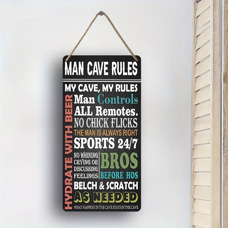  Metal Tin Garage Sign Man Cave Wall Decor For Men What Happens  In The Garage Stays In The Garage Signs Funny Room Accessories Home  Decorations Bar Signs Garage Rules Garage Stuff