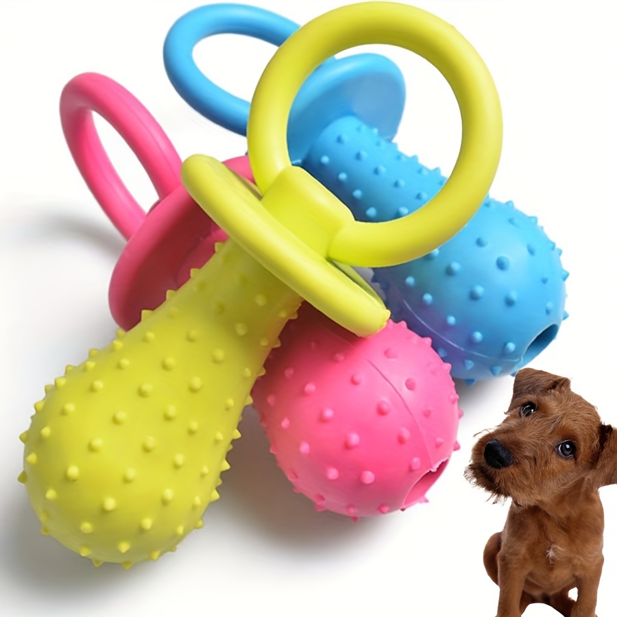 

Interactive Rubber Dog Chew Toy - Teething And Dental Health Soothing Item For All Breeds (color )