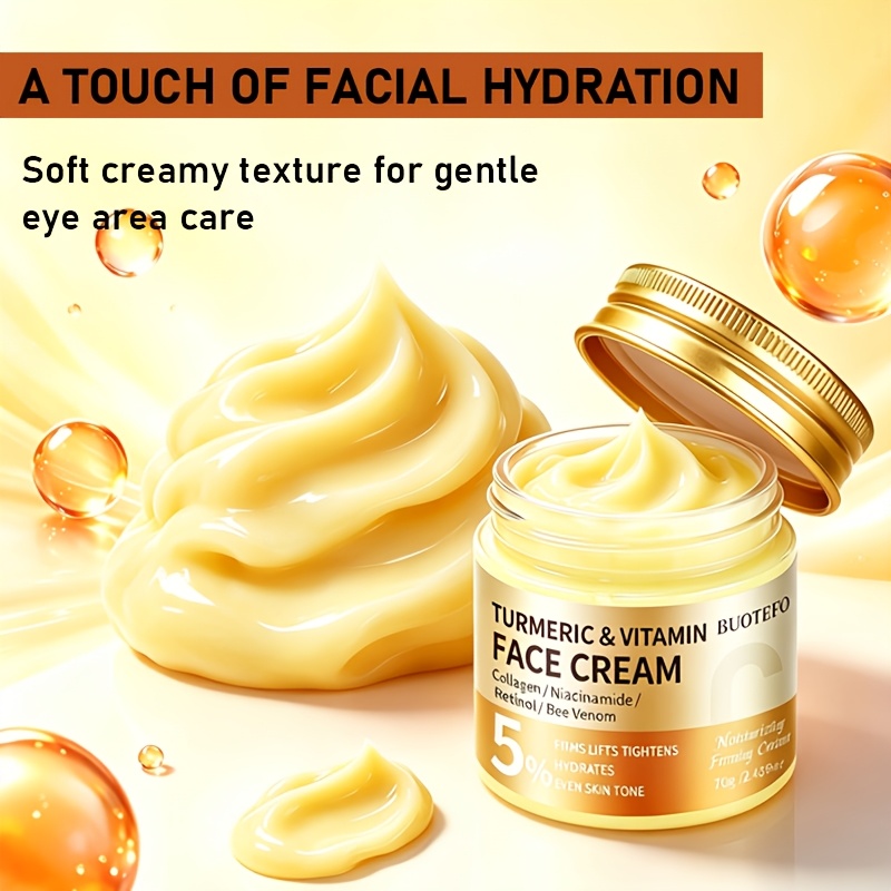 Turmeric and Vitamin C Facial Moisturizer for Deep Hydration