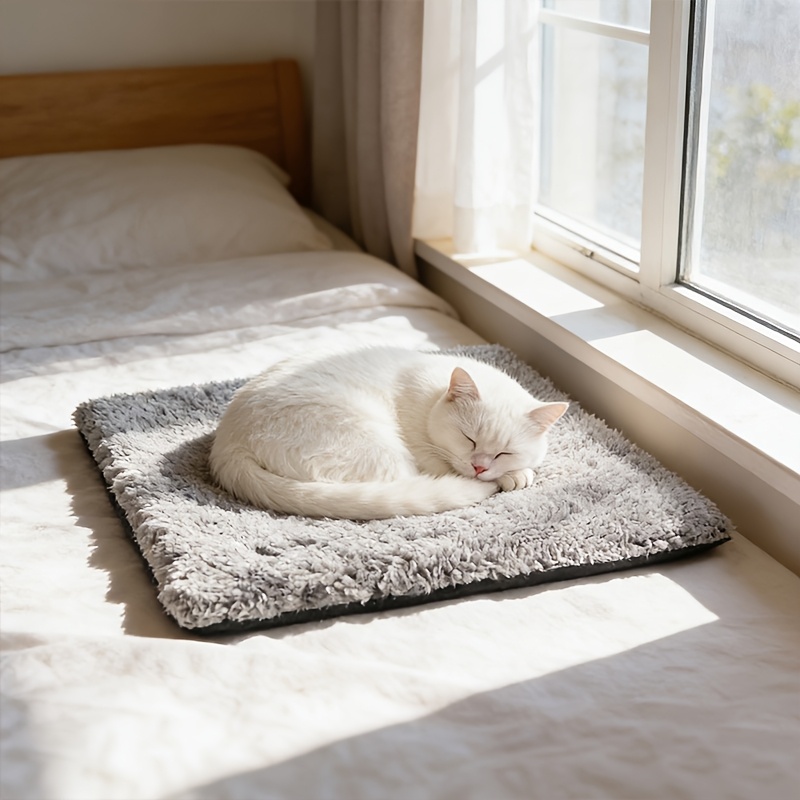 self warming cat bed extra warm self heating pad for   anti slip thermal pet mat indoor with removable washable cover not electric Product details 5