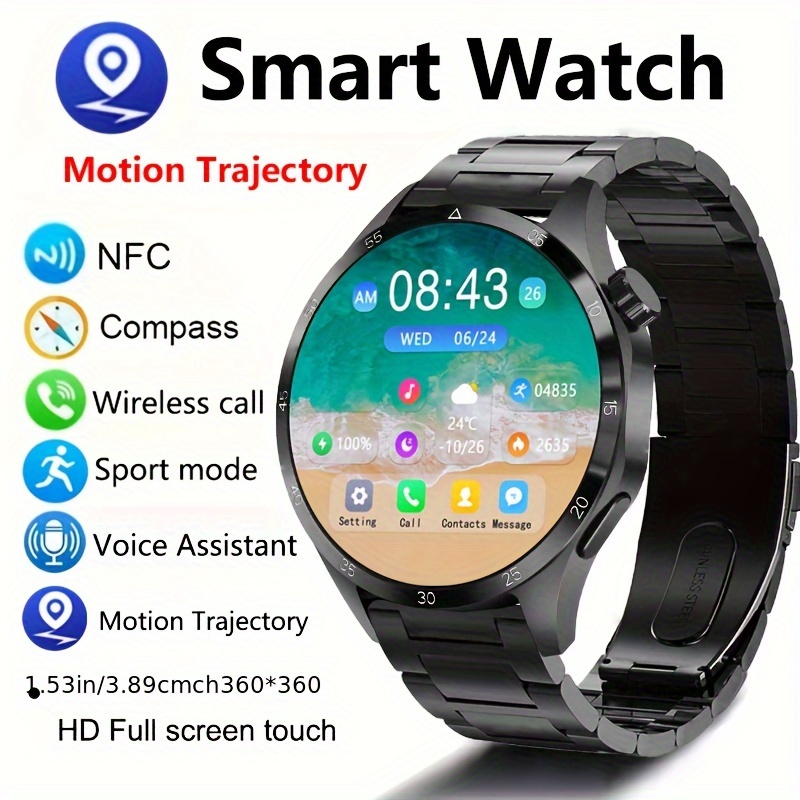 

New Men's Smartwatch With 1.53-inch High-definition Screen, Wireless Communication, Outdoor Multiple Modes, Sports Smartwatch