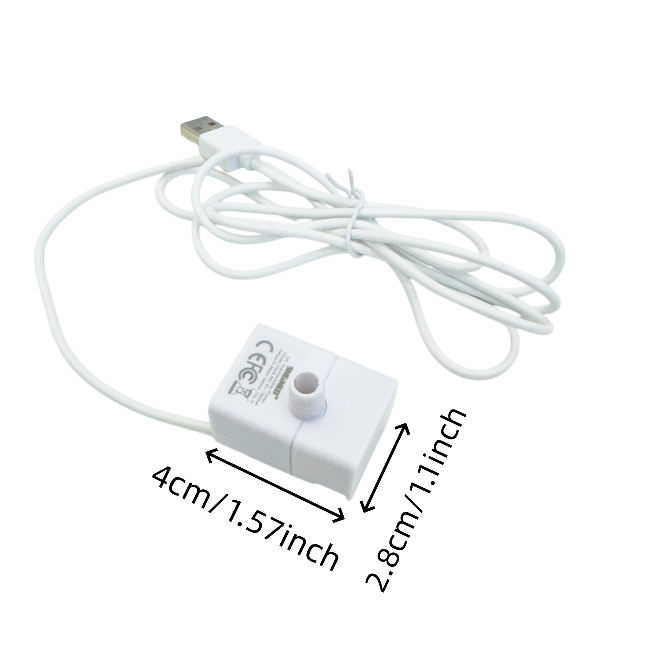 TEMU Usb Mini Submersible Water Pump With Filter Sponge, Home Cat Pet Water Dispenser Circulation Pump, Easy To Disassemble And Replaceable Parts,