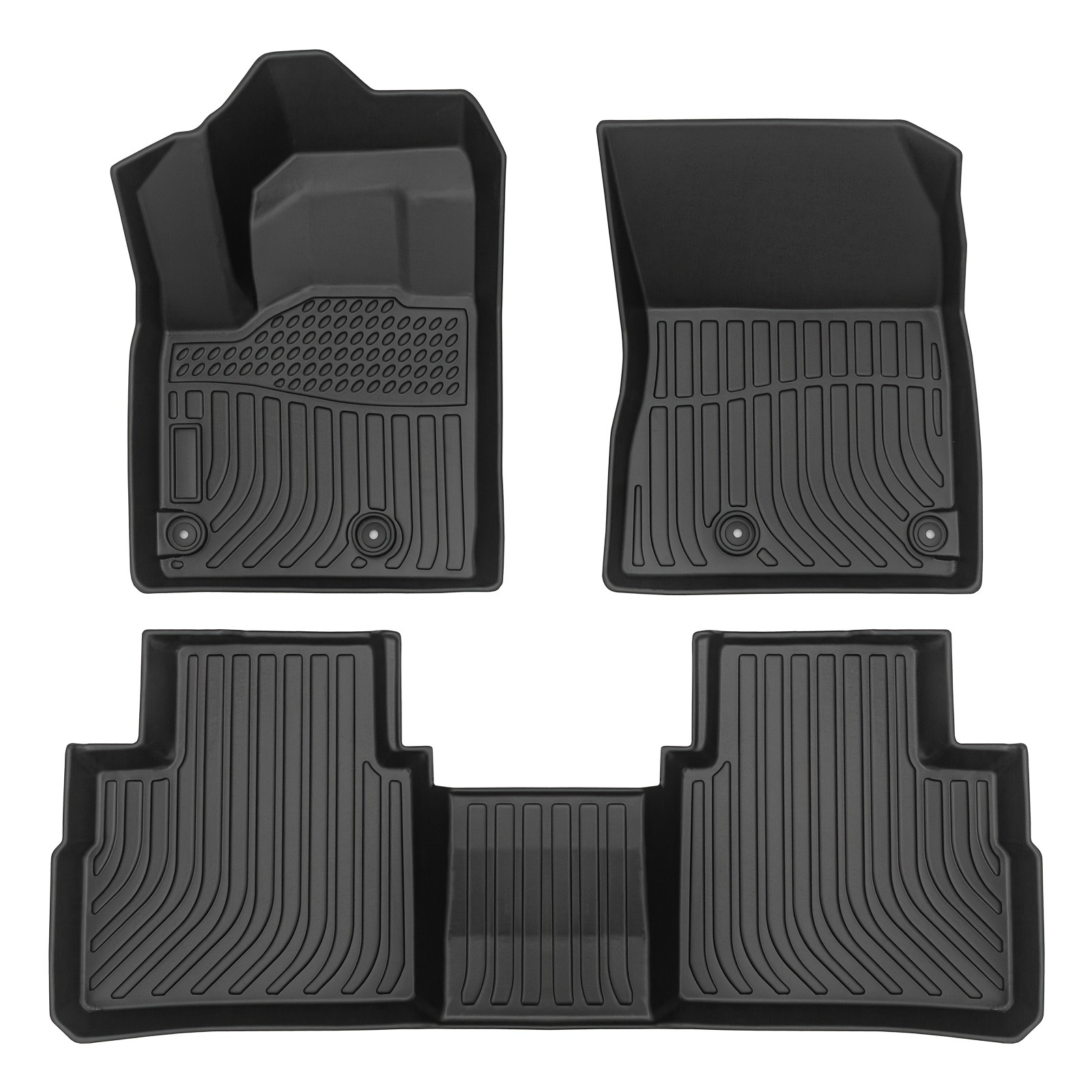 

Car Floor Mats For 21-23 All-weather Tpe Rubber Floor Mats Black