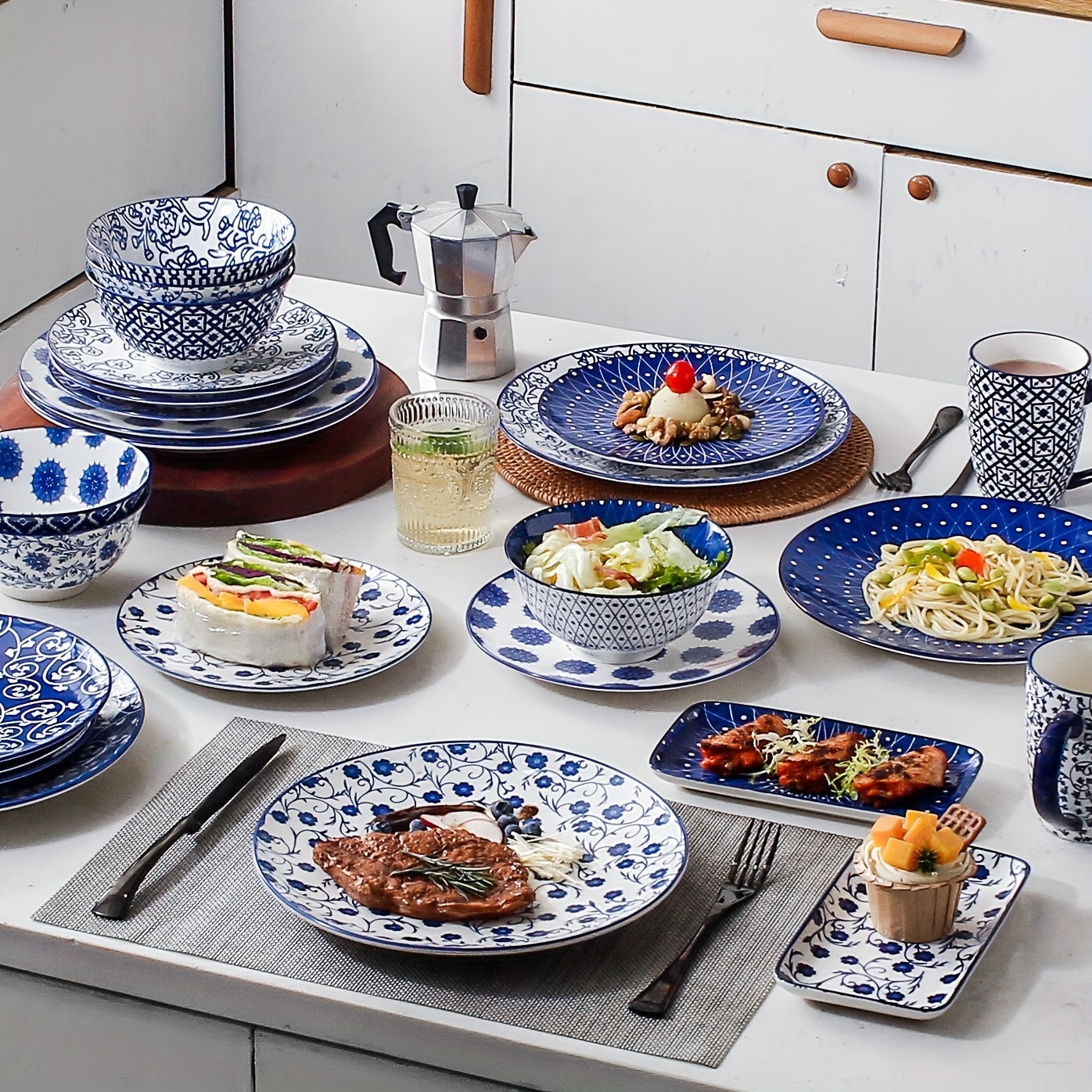 juego vajilla cerámica china 18 piezas platos Temu