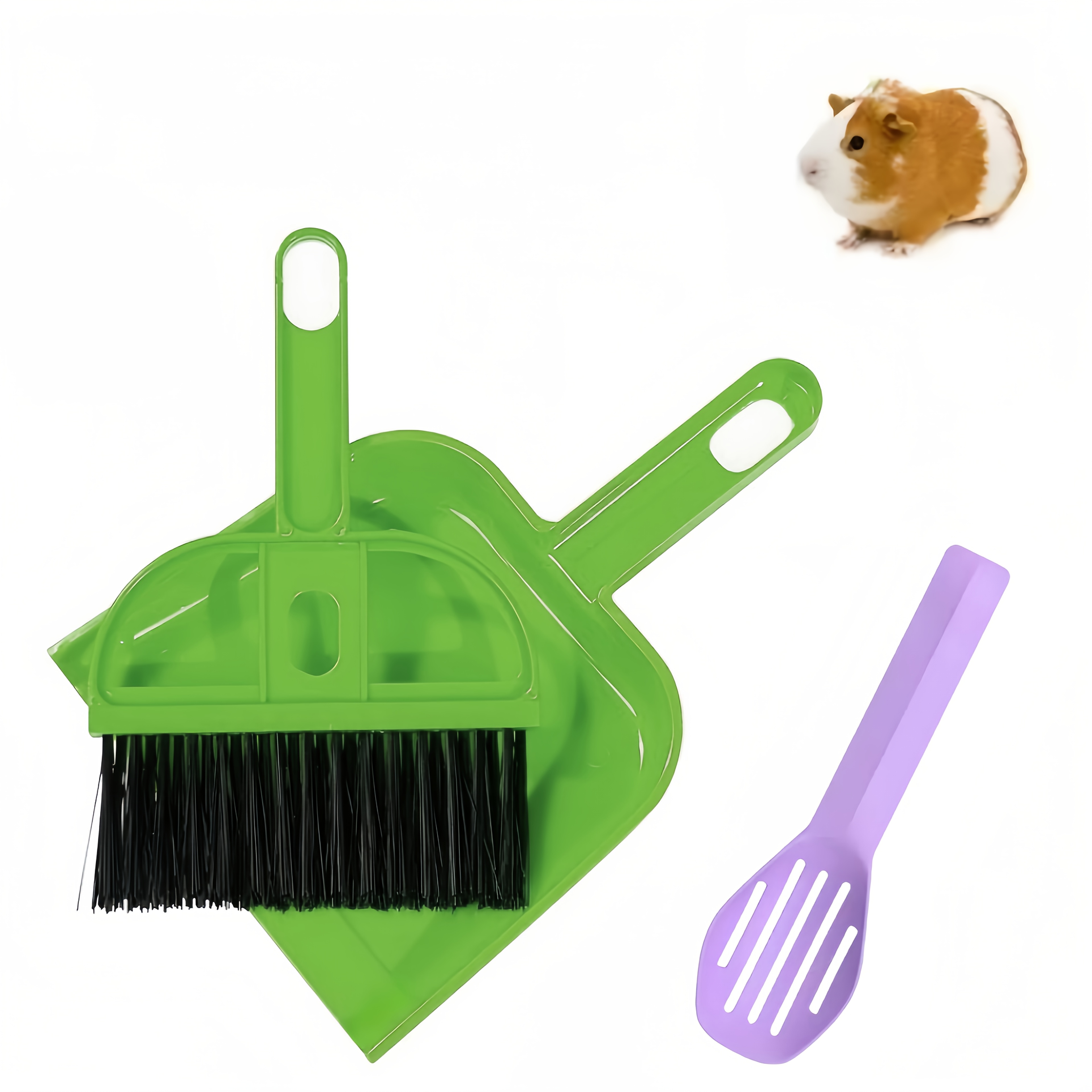 3pcs Mini Hand Broom and Dust Tray Set for Small Pets