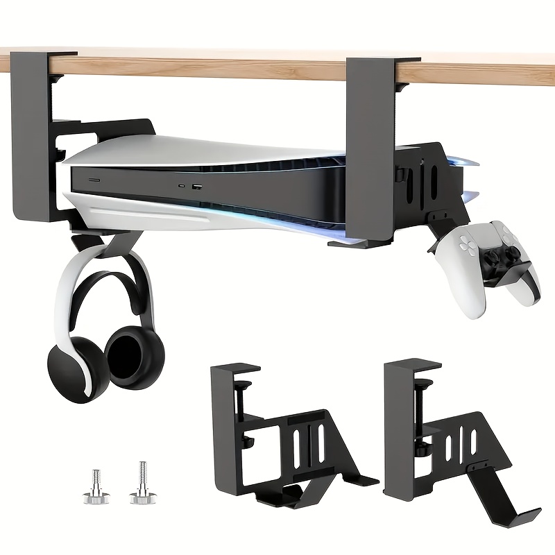 TEMU A Punch-free For Ps5 Stand For Under-table Storage, Suitable For . A Fixed Horizontal Installation That Suspended Or Under A Table, Designed For
