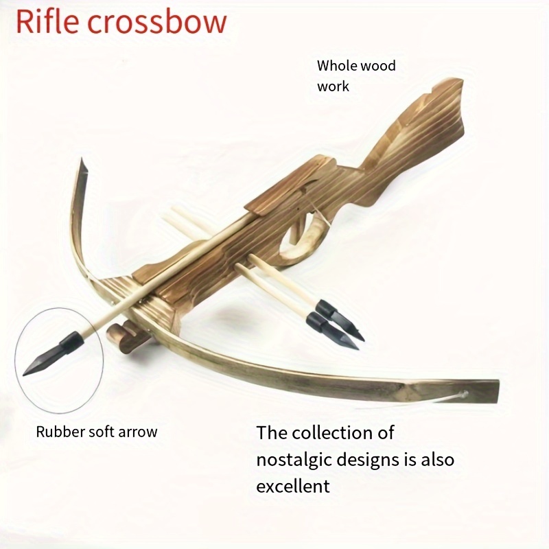 

Charcoalized Solid Wood Bamboo Handmade , , With 3 Non-lethal Arrows, For Shooting Practice, Role Playing,