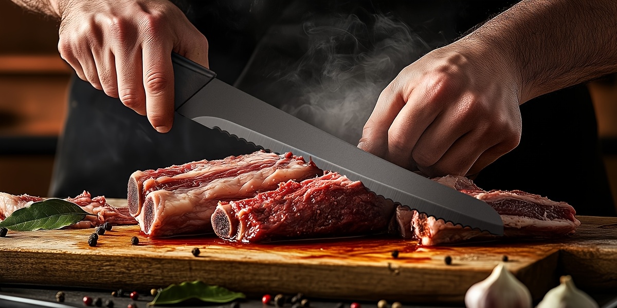 Knife Sets for Kitchen with Block, 14pcs/21pcs Kitchen Knife Set with Sharpener, with Heavy Poultry Shears And 6pcs Serrated Steak Knives Razor-Sharp, Stainless Steel, Lightweight, Anti-Slip Handle Self Sharpening, Dishwasher Safe, Anti-slip Handle