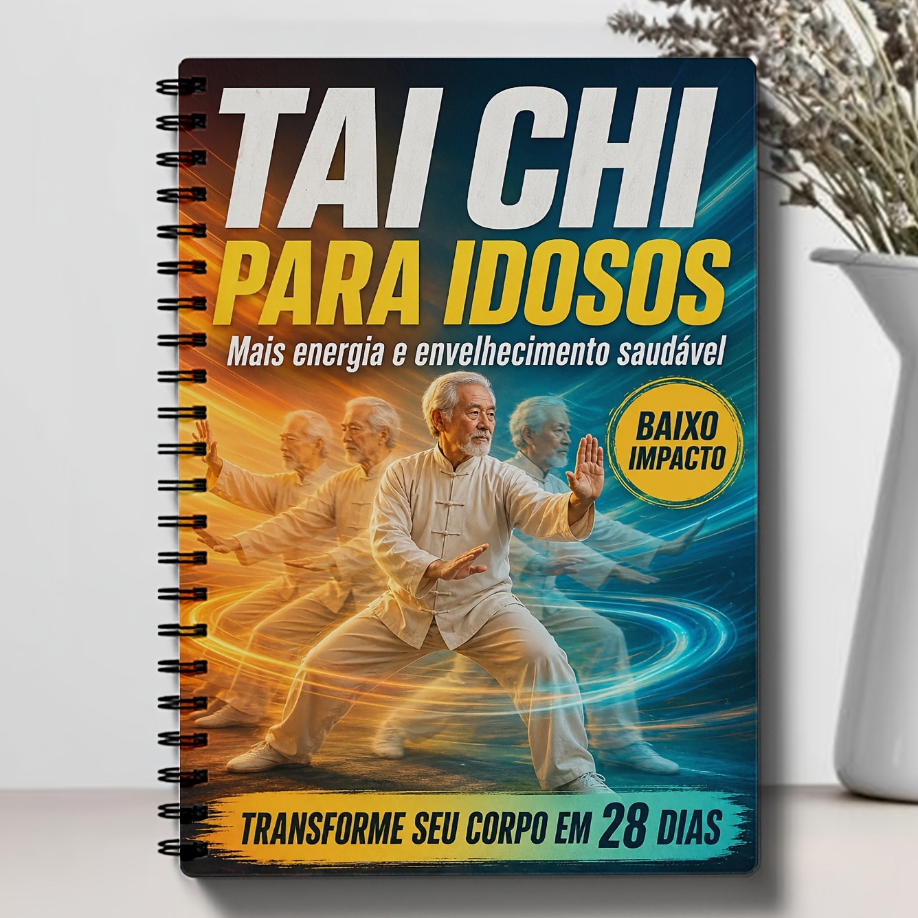 [Brazilian Portuguese Original Version] Senior Tai Chi Low-Impact Exercise Manual | Chair Tai Chi Beginner'S Guide, Begi