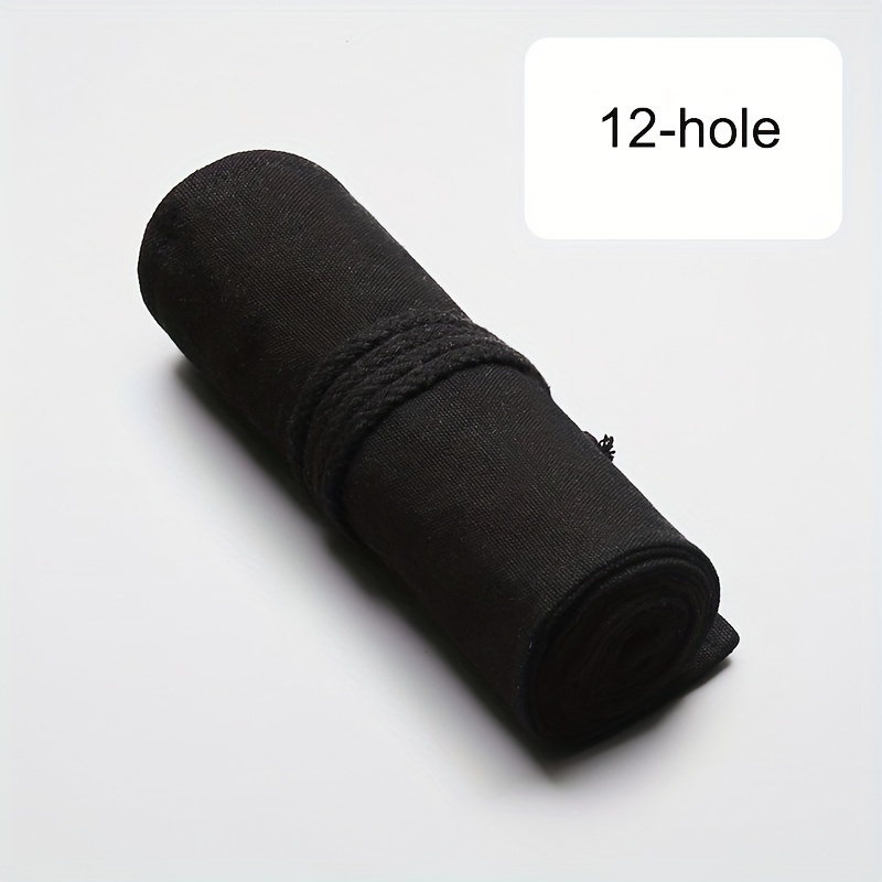 Handmade Canvas Pencil Roll With 12, 24, Or 36 Slots, Large Capacity For And, Suitable For Sketching And Colored Pencils