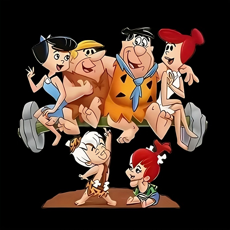 TEMU 1pc Vibrant Cartoon Characters Iron-on Heat Transfer Decal - Durable Pvc, T-shirts, Hoodies, Backpacks & More - Colorful 2d Applique With