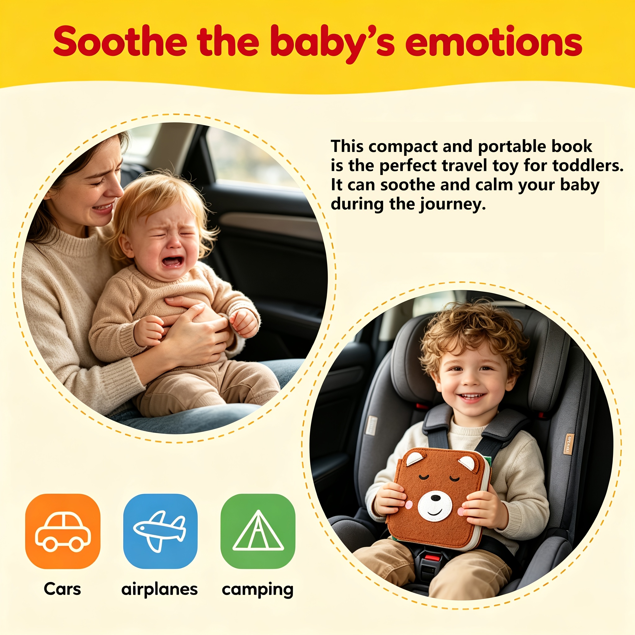 3D Fabric Cloth Book for Cognitive Learning