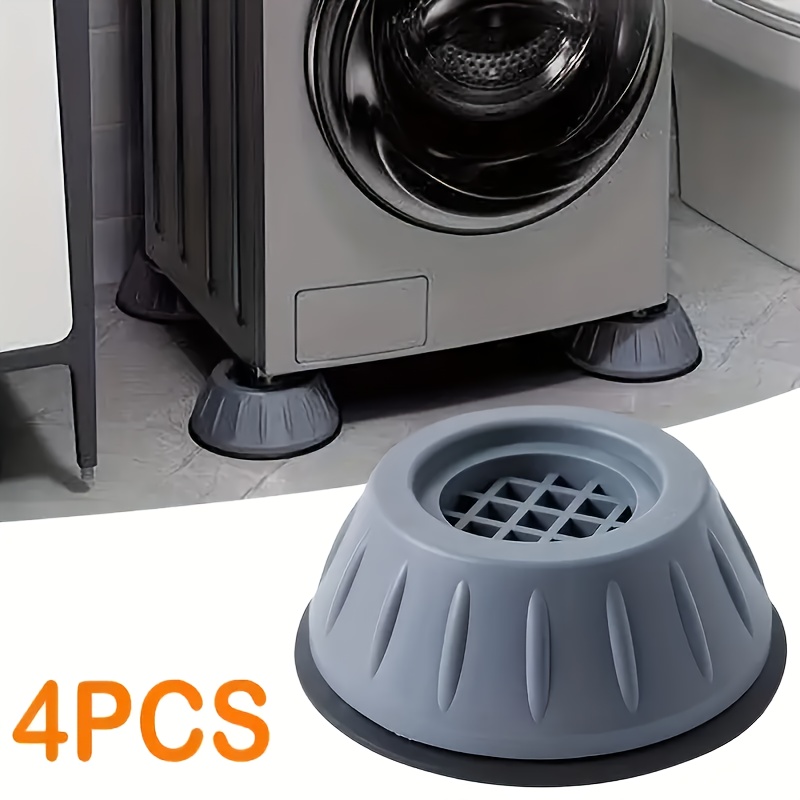 4pcs set anti vibration pads washer dryer pedestals noise dampening protects laundry room floor anti vibration pads for washing machine laundry accessories details 0