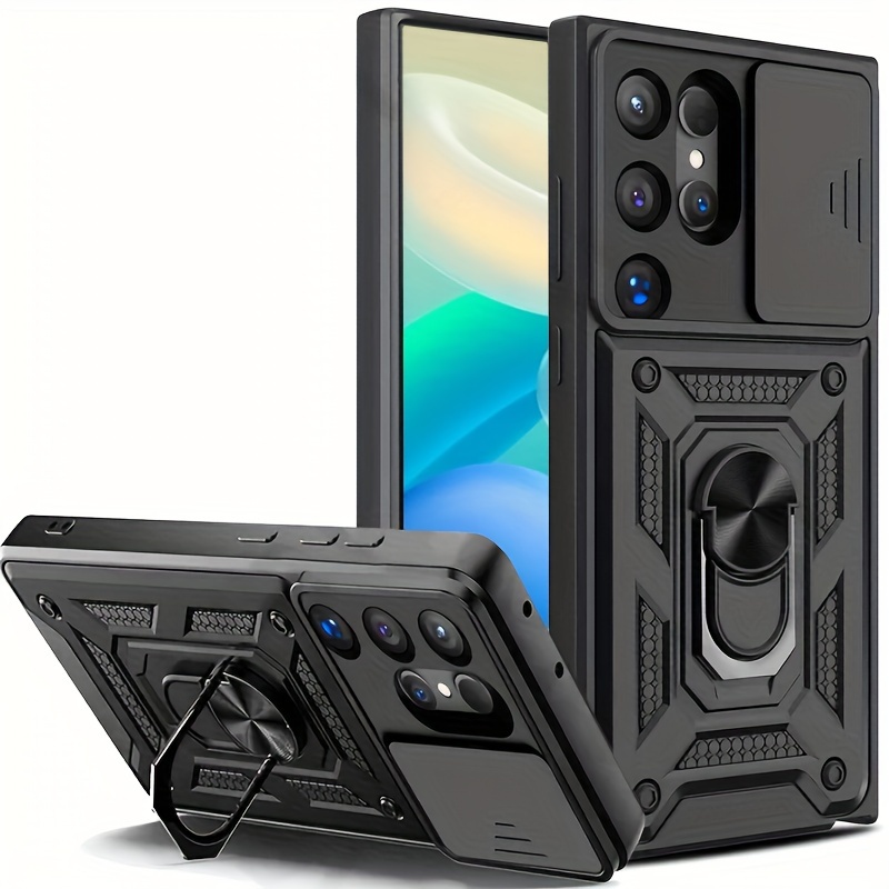 

Shockproof Heavy Duty Hard Case With Metal Stand For S24 Ultra S24 Plus S23 Ultra S23 Fe S22 Ultra A15 A55