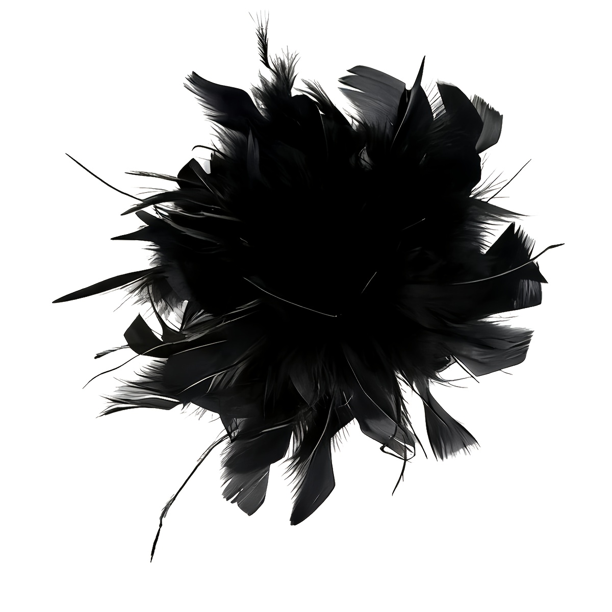 E-shop Mehrfarbiges Blumen-Kopfschmuck-Stirnband aus Kunstfedern, Vintage-Party-, Hochzeits-, Geburtstagsbankett-Styling, elegante -Kleidung,