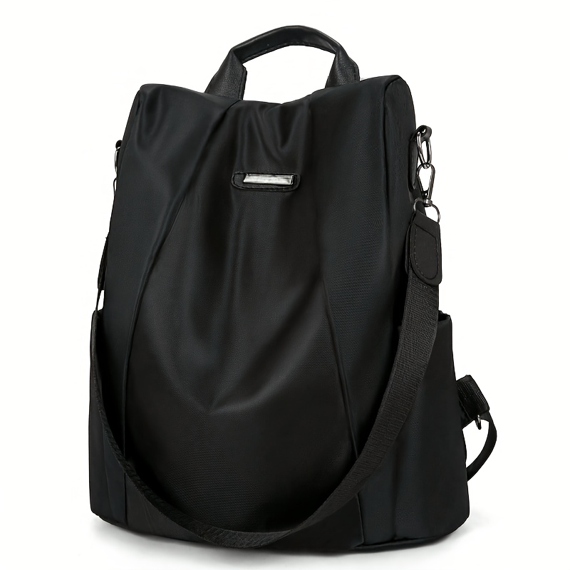 TEMU New Korean-style Fashionable Backpack Large For Women - Softshell Lightweight Durable Backpack With Front Zipper Pocket, Adjustable Padded