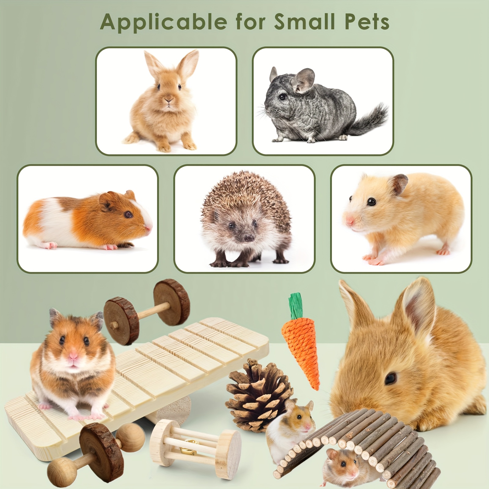 12pcs Hamster Toy Set for Entertainment