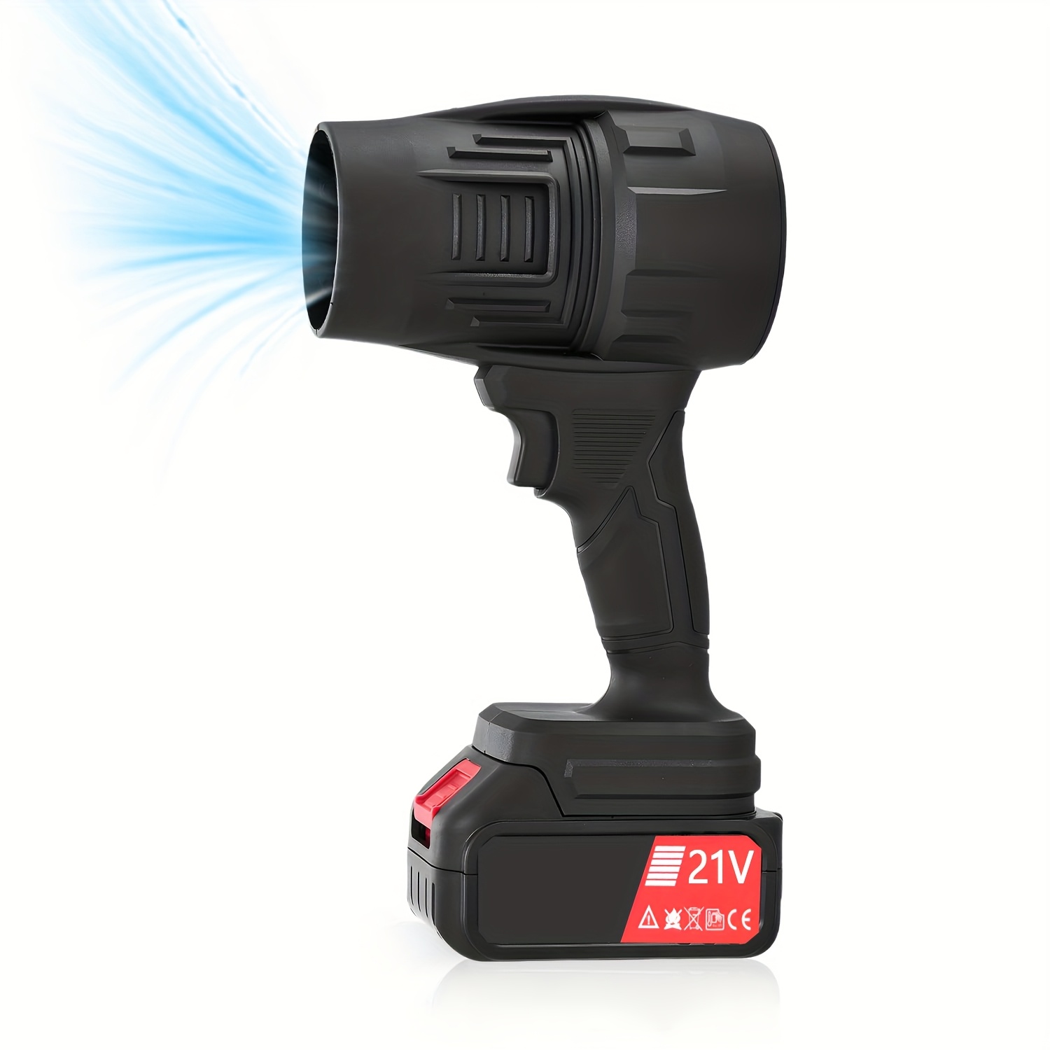 21v mini hand held electric dust remover storm blower 32000 rpm hand held wireless powerful fan car drying blower turbine fan portable outdoor defoliation dust remover lawn snow remover car cleaning dust blower birthday or holiday gift details 0