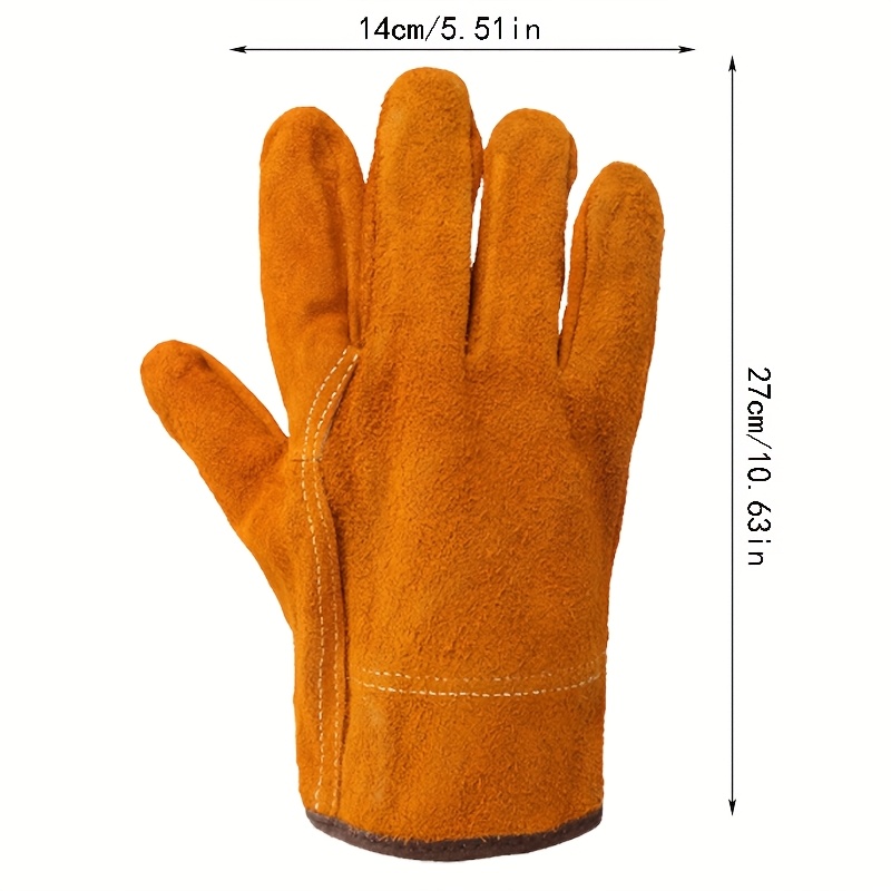 1pc heavy duty leather working gloves anti bite heat Temu Australia