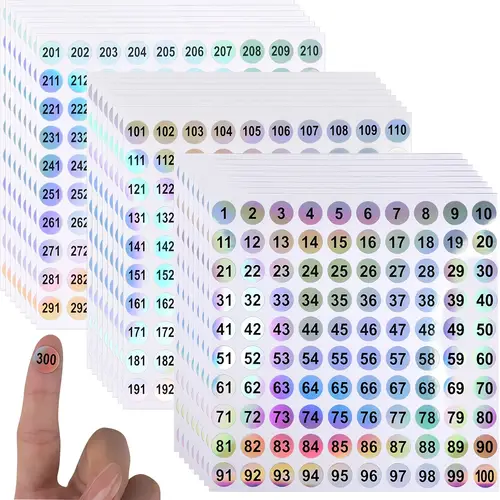 Classifying Numbers Box number stickers sold on Temu United States
