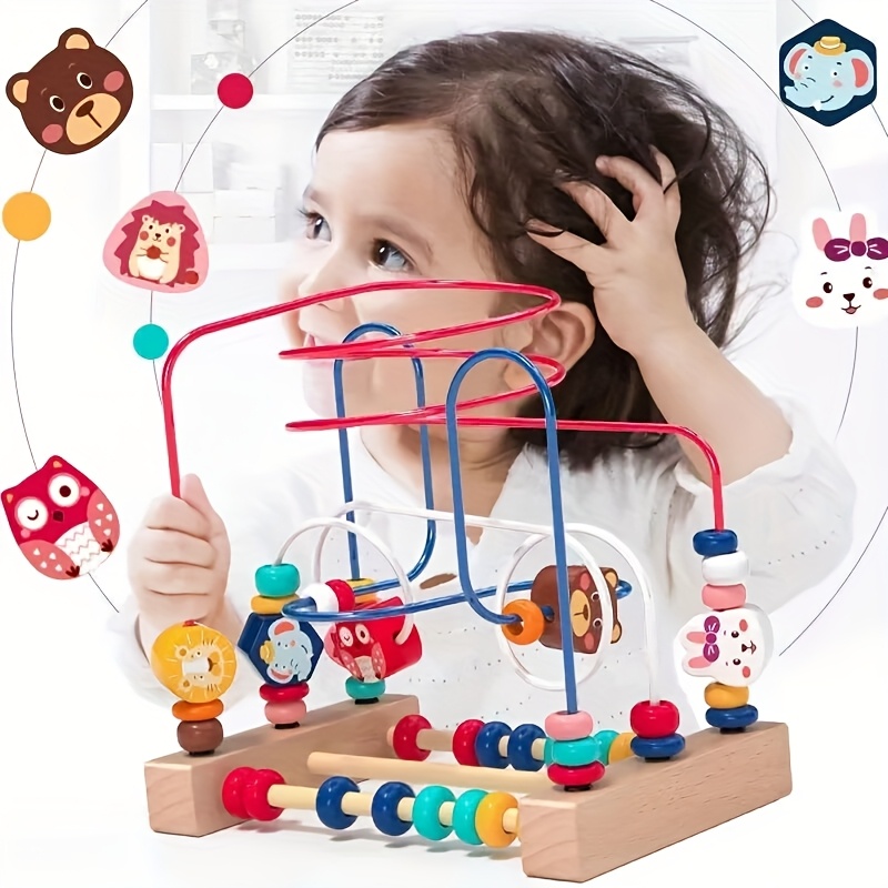 MINI Kid's Bead Maze Toy Hand Learning Educational Toys Gift