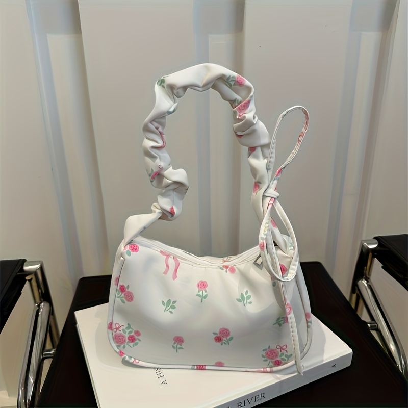 chic floral print women's hobo bag Temu Canada