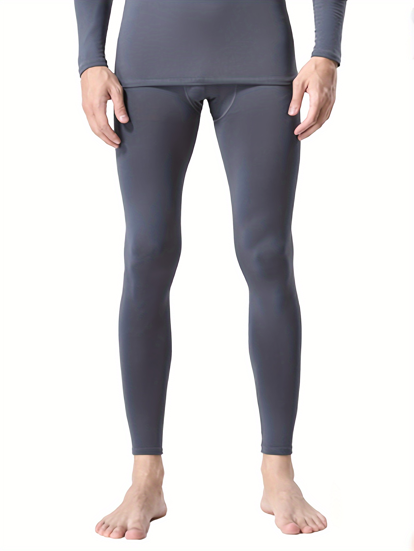 men's fleece lined warm compression pants athletic tight Temu
