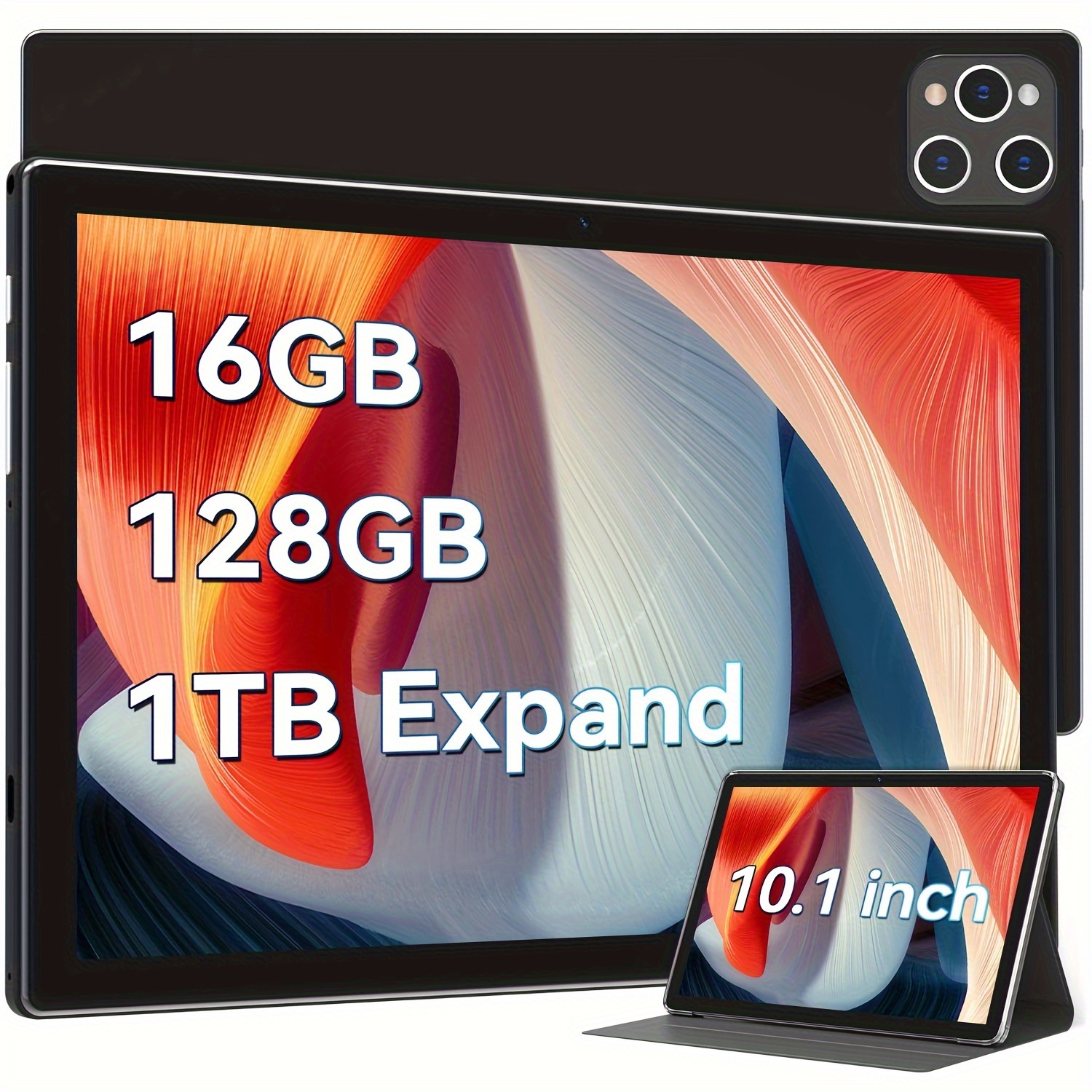 

A 10-inch Tablet, 12 Tablet In 2024 With 128gb Rom + 16gb (8+8 Virtual) + 1tb Tf Expansion, - Powerful 5g Wifi Tablet, 13 Million Pixels + Pixels Camera, Gps, Fhd Display (with Case)