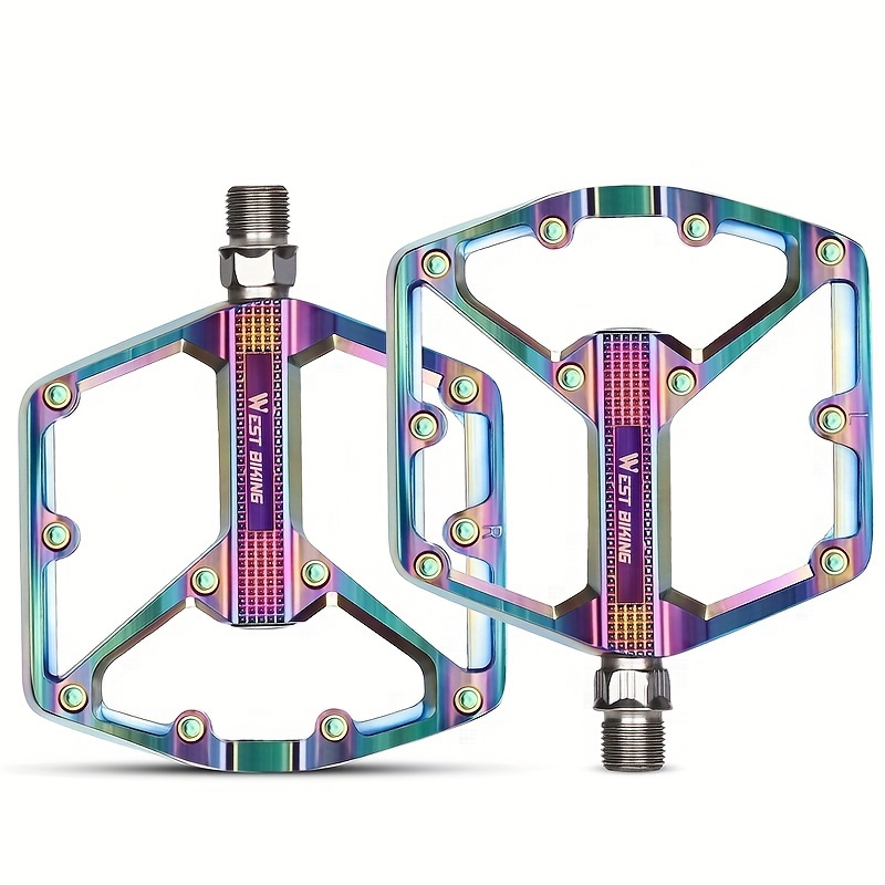 Image of West Biking Pedals Mtb 2pcs Bike Pedals - Aluminum Alloy Bicycle Pedals With For Road Bike And Mountain Bike Pedal With Removable