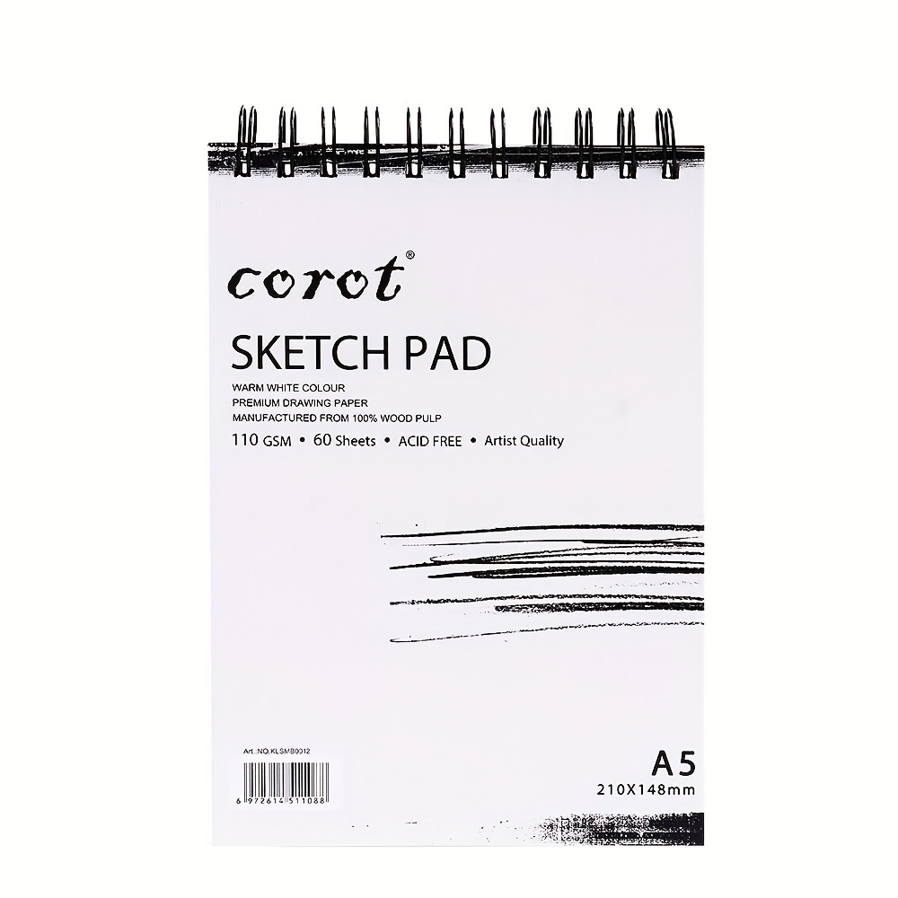 Sketch Pad 60 Sheets Of Warm White Premium Drawing Paper 110 Gsm Acid ...