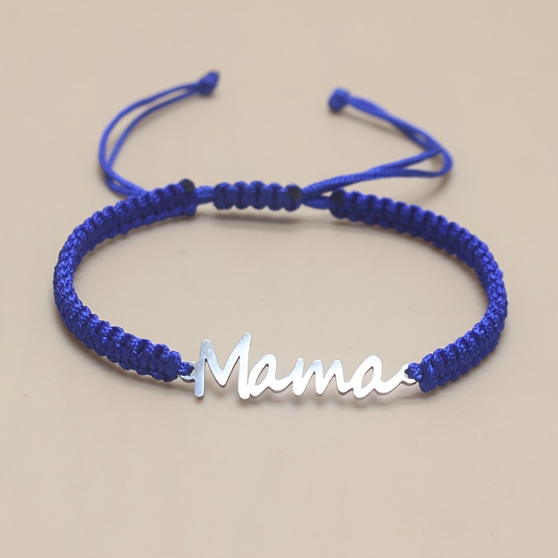 Fashion Stainless Steel "Mama" Bracelet, Adjustable Gift