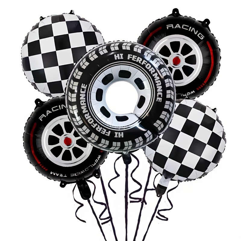 

Car Set, 5- Aluminum , Checkered & Tire , Mixed , For & Parties, Suitable For & Adults