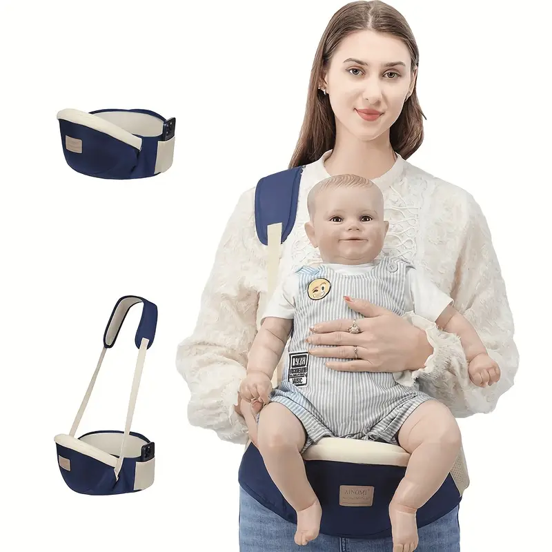 1pc seat carrier with waist support loop - secure closure, soft yet sturdy back strap for infant, parent-friendly child seat belt for travel, , home - in blue, pink, red, blue, black - ideal for newborns to toddlers, outing accessory, fashionable carrier, comfortable fabric, breathable mesh, parentfriendly carrying, durable polyester fabric, toddler accessories Product details 3