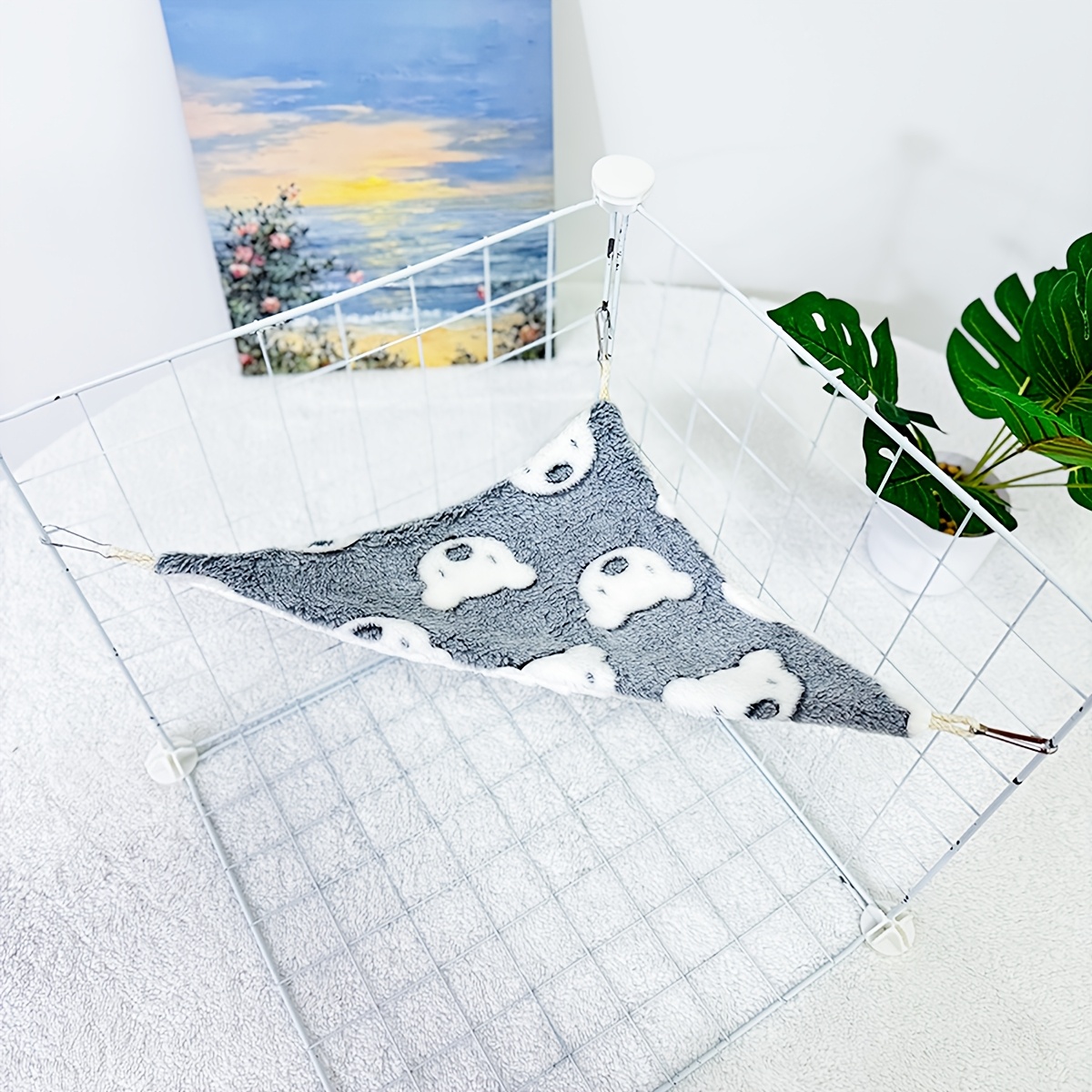 TEMU A Triangular Jumping Platform For Birds In A Parrot Cage, Breathable Bird Nests For , Suitable For Small Pets Like Hamsters, A Hammock For Sugar
