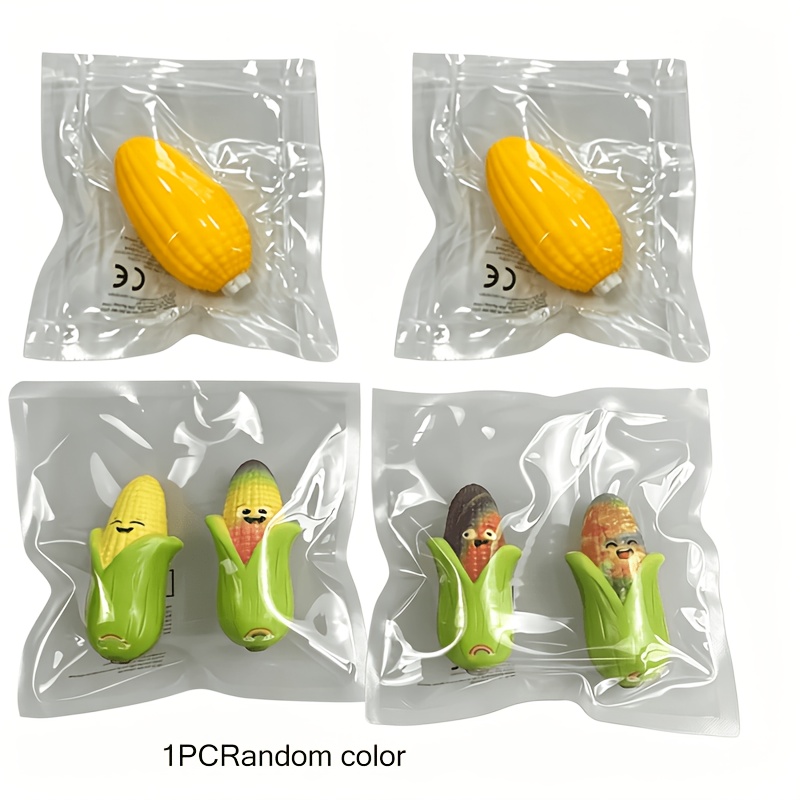 Image of Kitchen Toys, Realistic Food, Soft Texture. The Corn Toy, This Squeezable Can Joy. Link Toys, Made Of Pu Material, Suitable As Gifts, Classroom Rewards, And Christmas/halloween Gifts (random Colors)