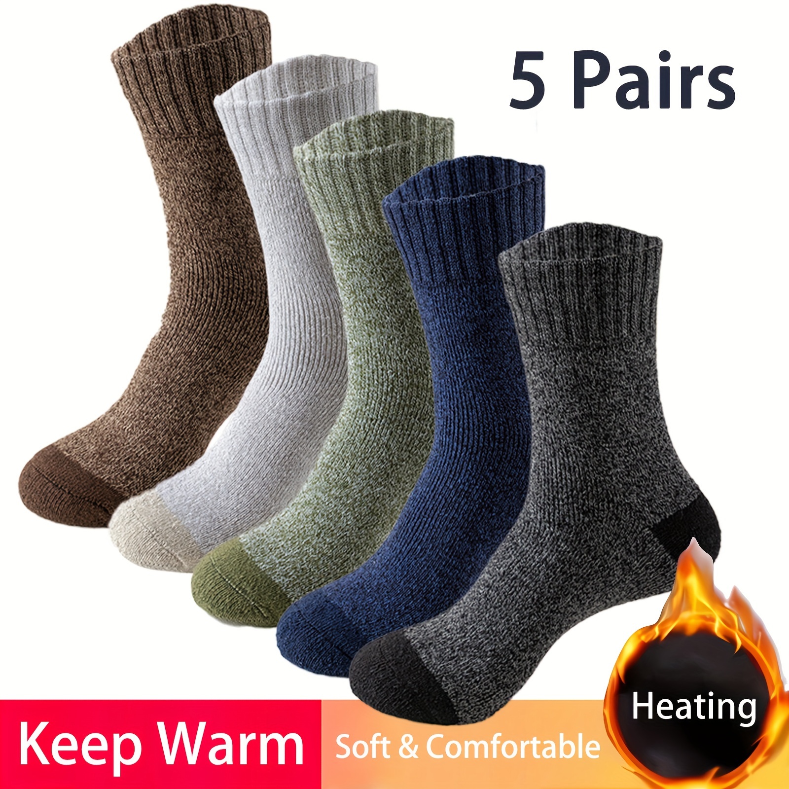 

5 Unisex Wool Running For Mens And Womens Athletic , Ski Super For