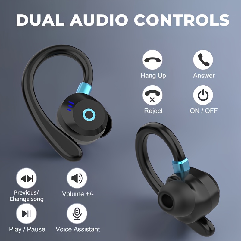 2026 New TWS Wireless In-Ear Earbuds, Wireless 5.4, Built-In Dual Microphones, ENC Noise Cancellation Technology, Touch Volume Control, Ultra Long 40H Playback Battery Life, Dual LED Digital Display Charging Case, Type-C Fast Charging